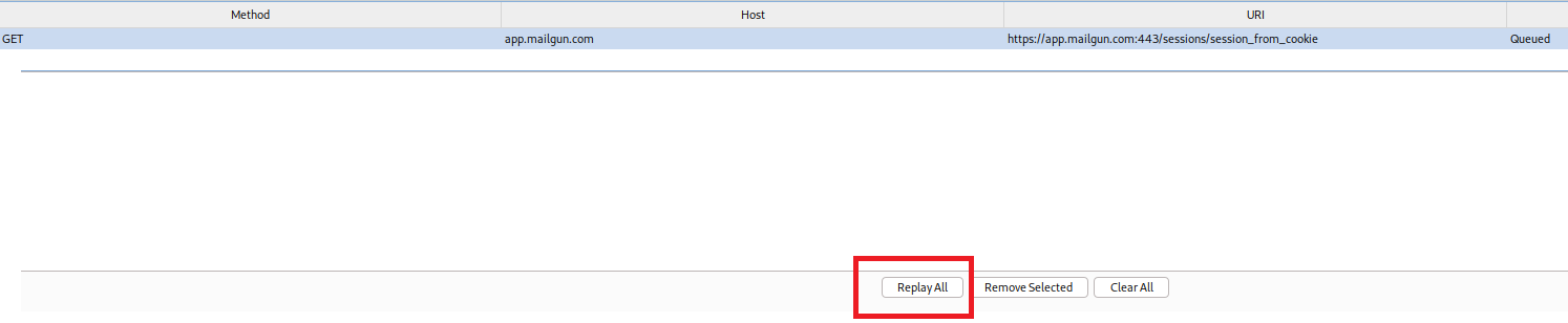 Replay All button sending requests to Repeater