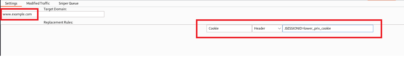 AuthBreaker settings example with replacement rule