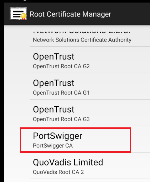 Root Certificate Manager